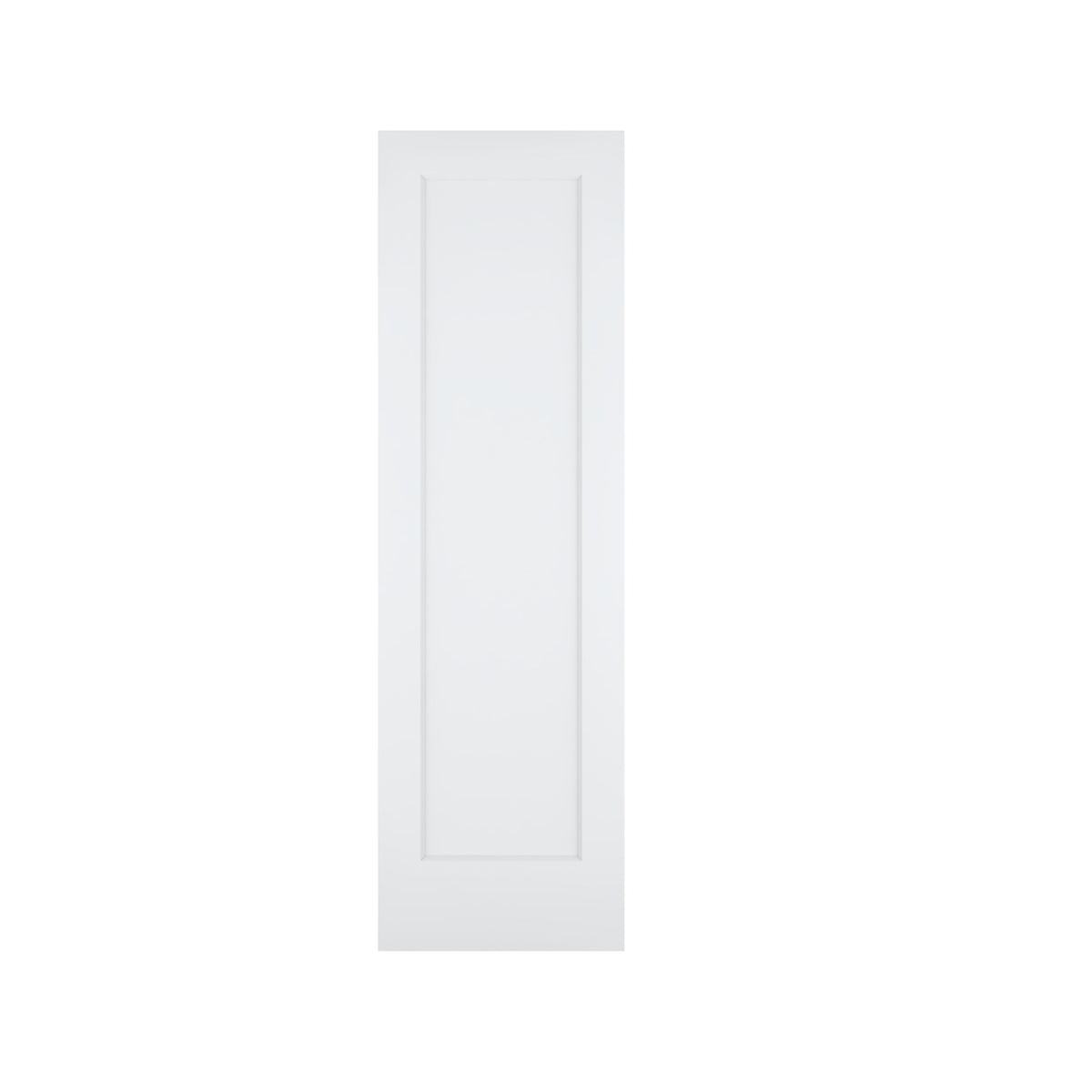 24"x80" 1-Panel Shaker Style White Primed Hollow Core Interior Door Slab R7566