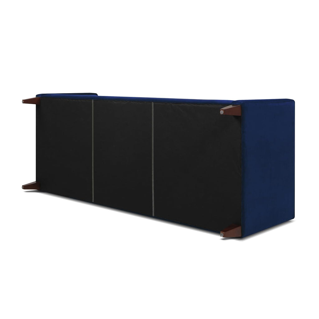 Navy Blue Velvet Tufted Sofa O48342