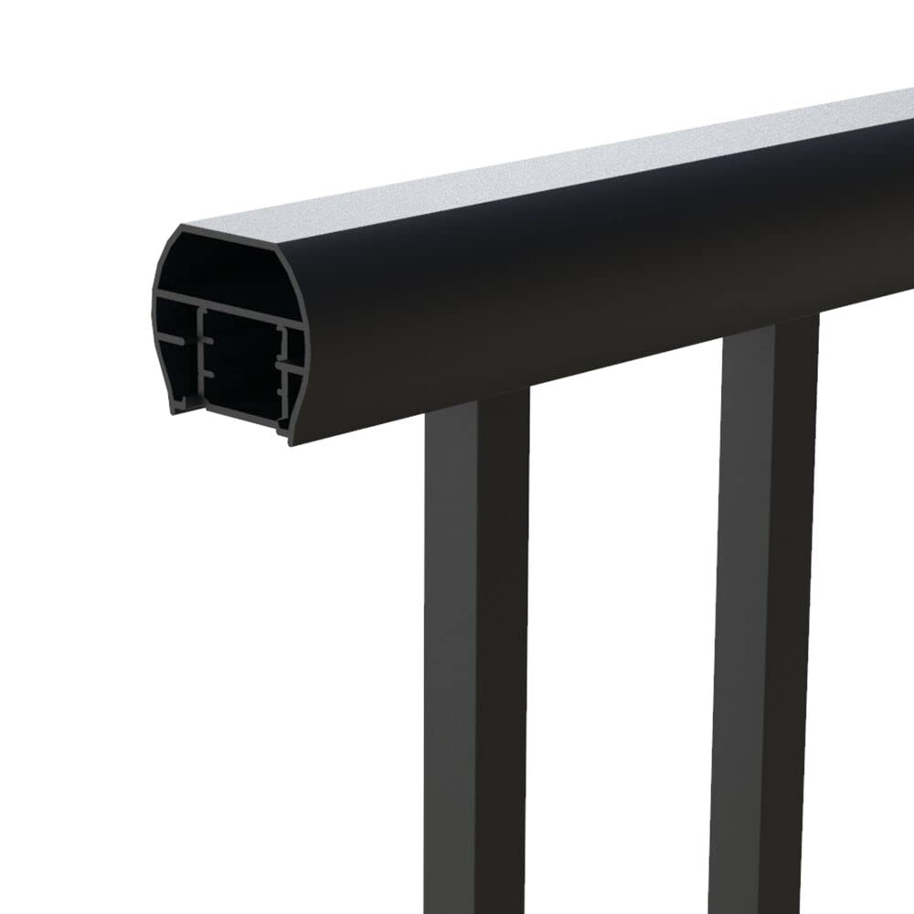 6' x 36" Matte Black Aluminum Rail Kit Q189017