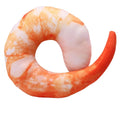 Shrimp Shape Squeaky Plush Dog Toy T9089