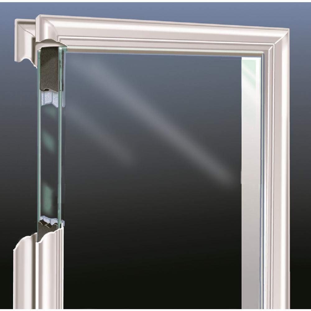 Fiberglass Smooth Primed Left Hand In-Swing Prehung Front Door Full Lite Clear Glass 32" x 80" I8013