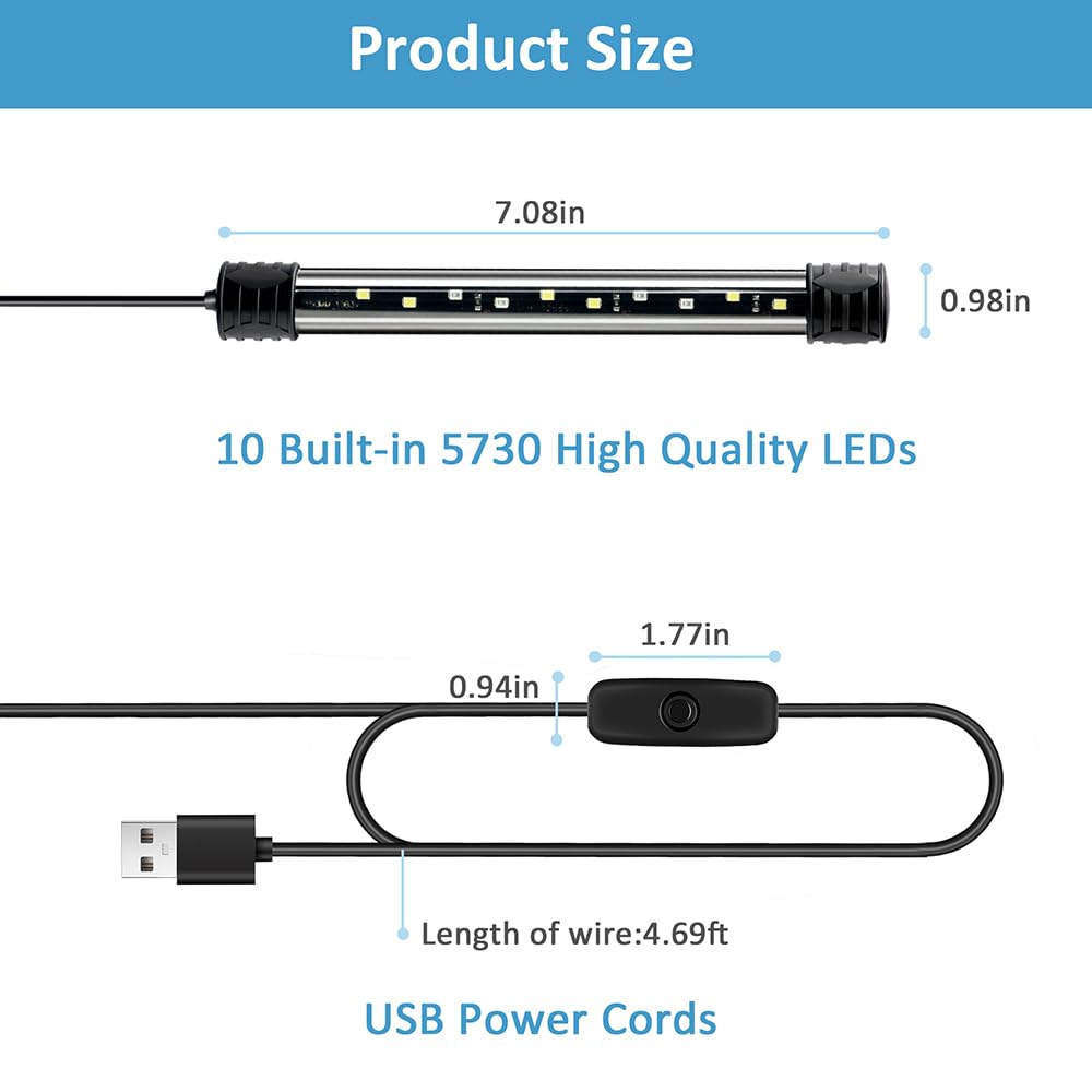 3 W Underwater USB Aquarium Light L119239
