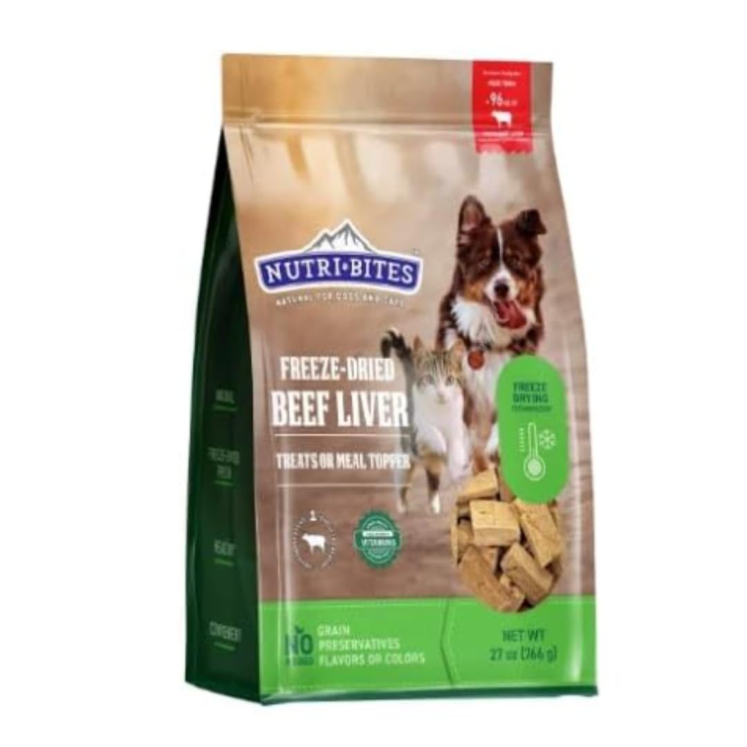 Freeze Dried Beef Liver Dog & Cat Treats 27 Ounce Bag D76266