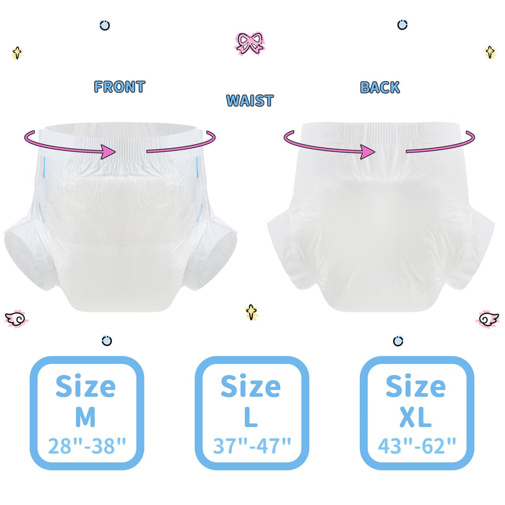 White Medium Diaper 2 Pieces S334