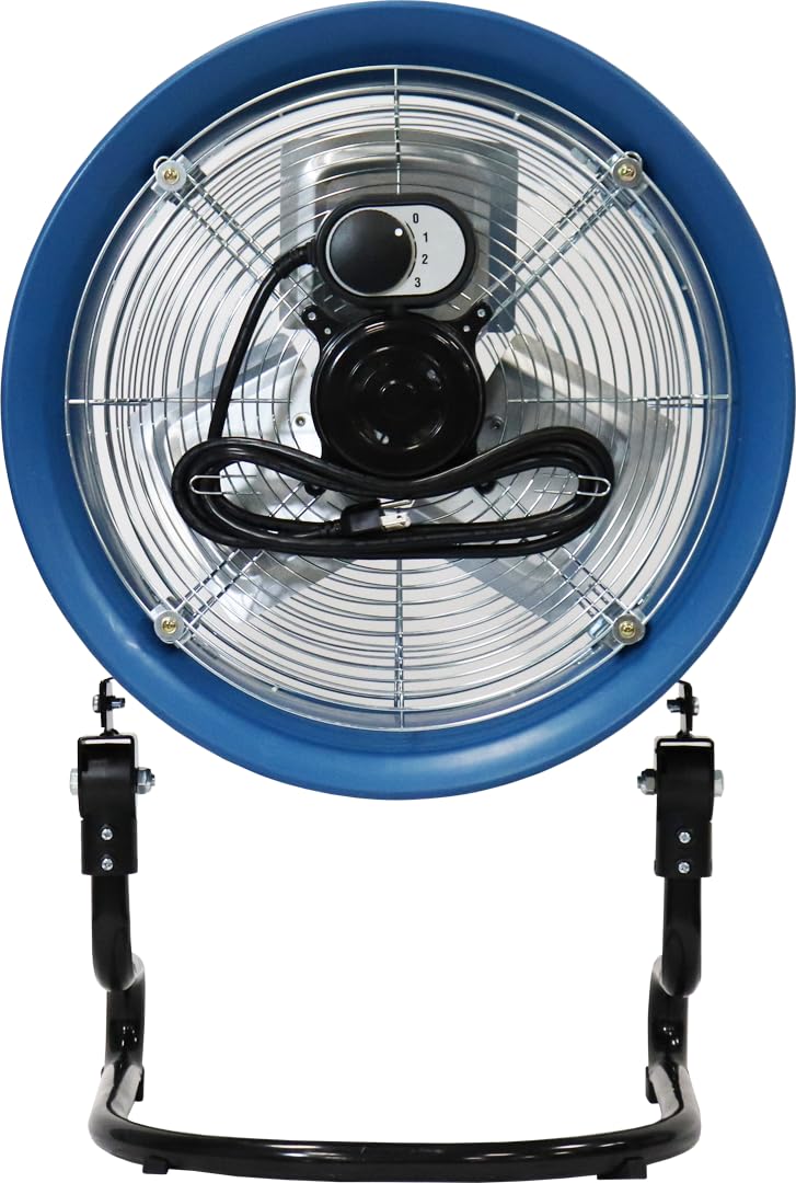 Blue 20-Inch 3-Speed Floor Fan Q49233