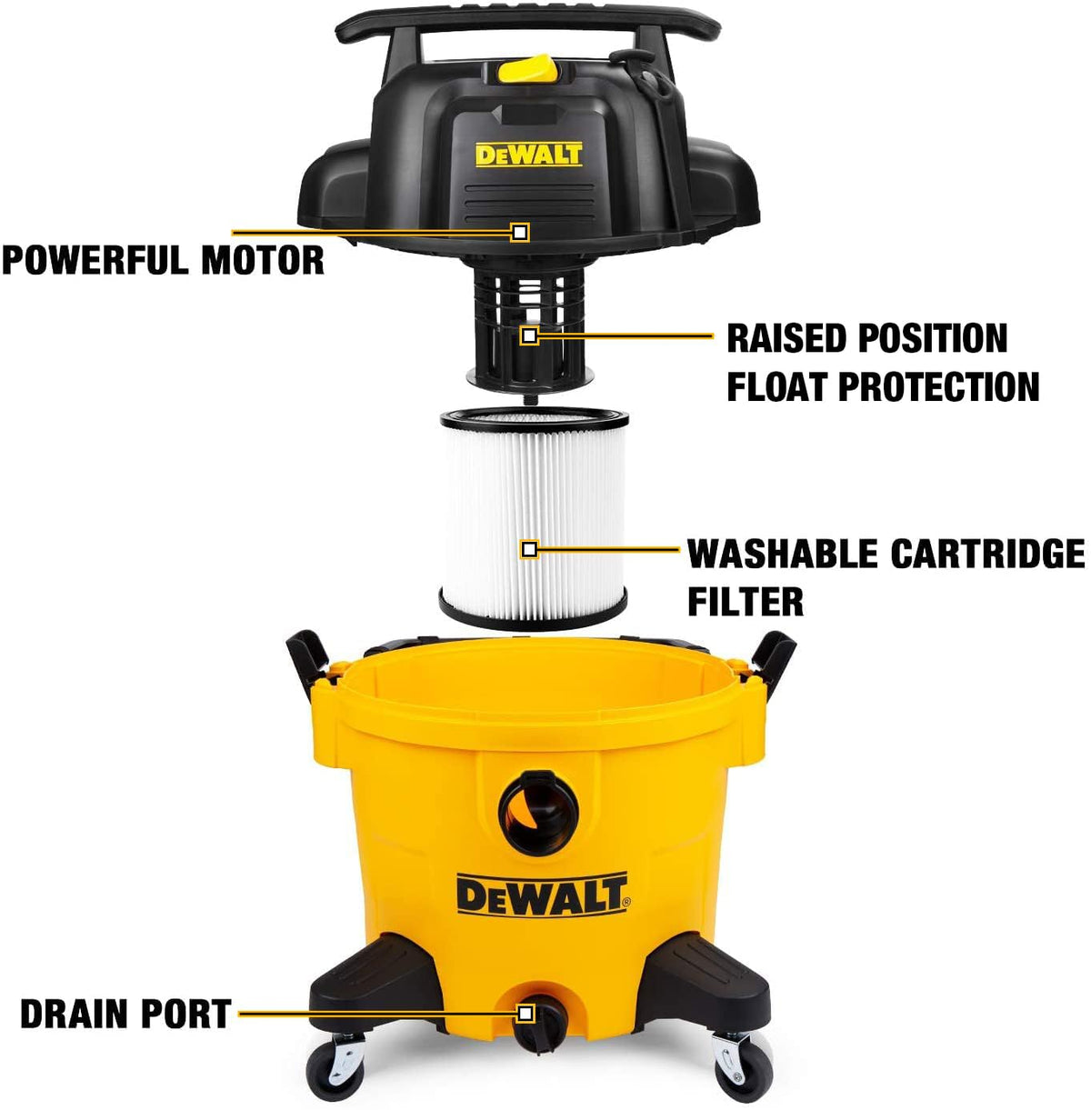 10 Gallon Wet Dry Shop Vacuum with Attachments R82487