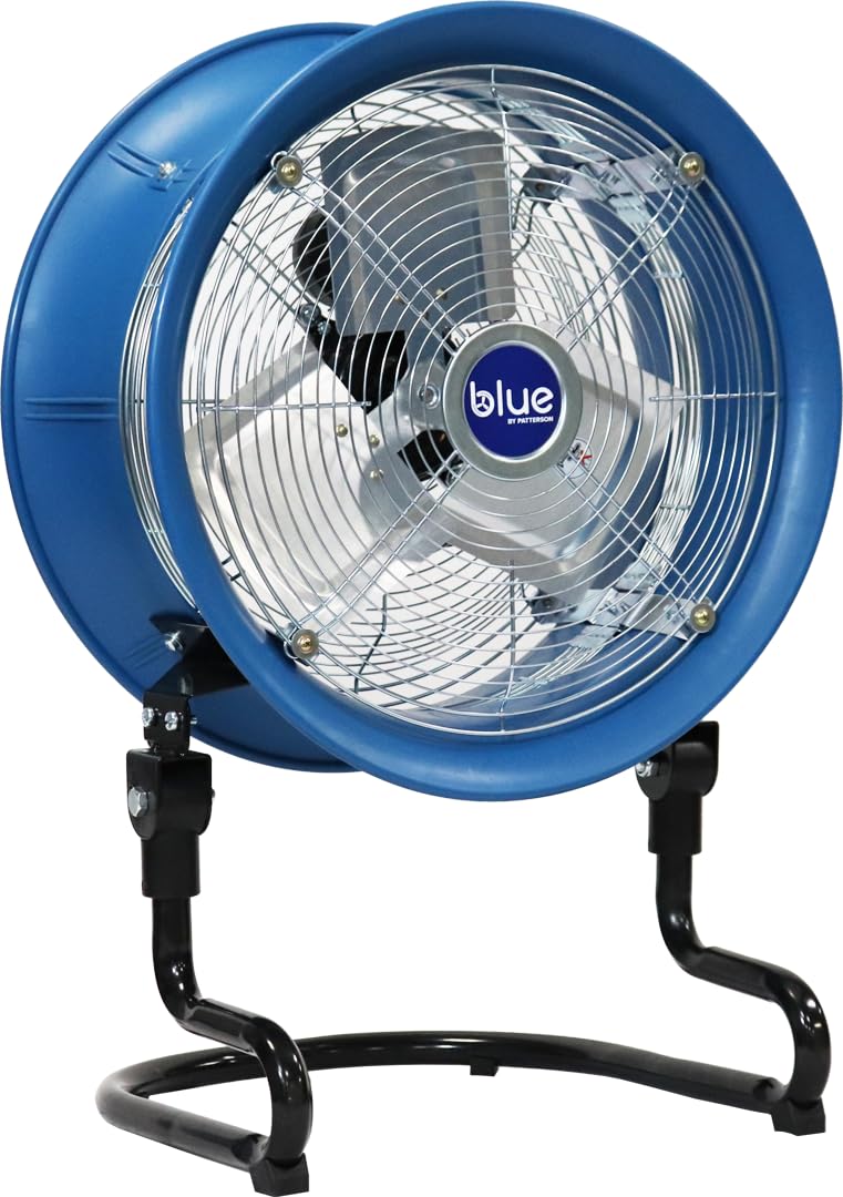 Blue 20-Inch 3-Speed Floor Fan Q49233