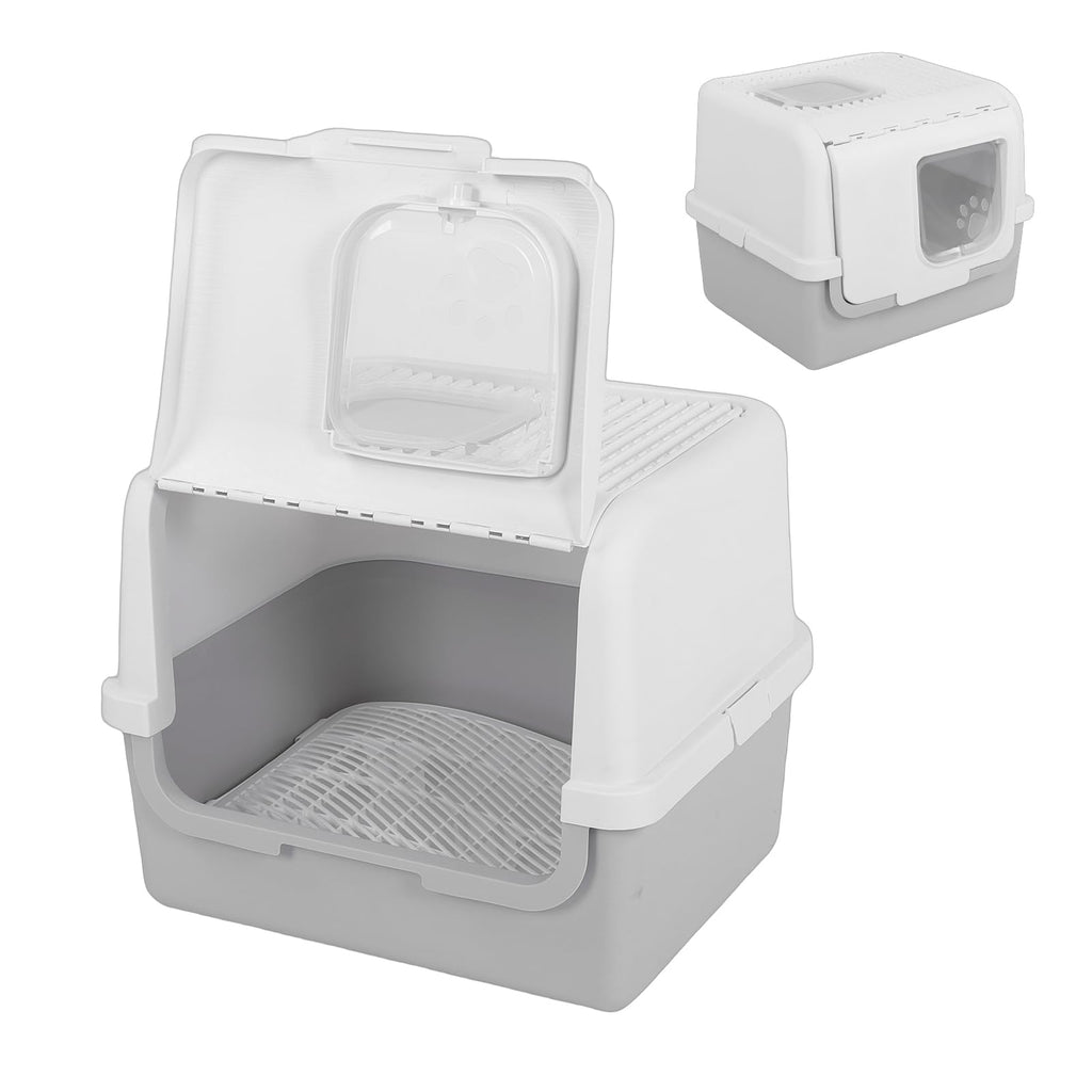 Enclosed Cat Litter Box with Lid Scoop T591140