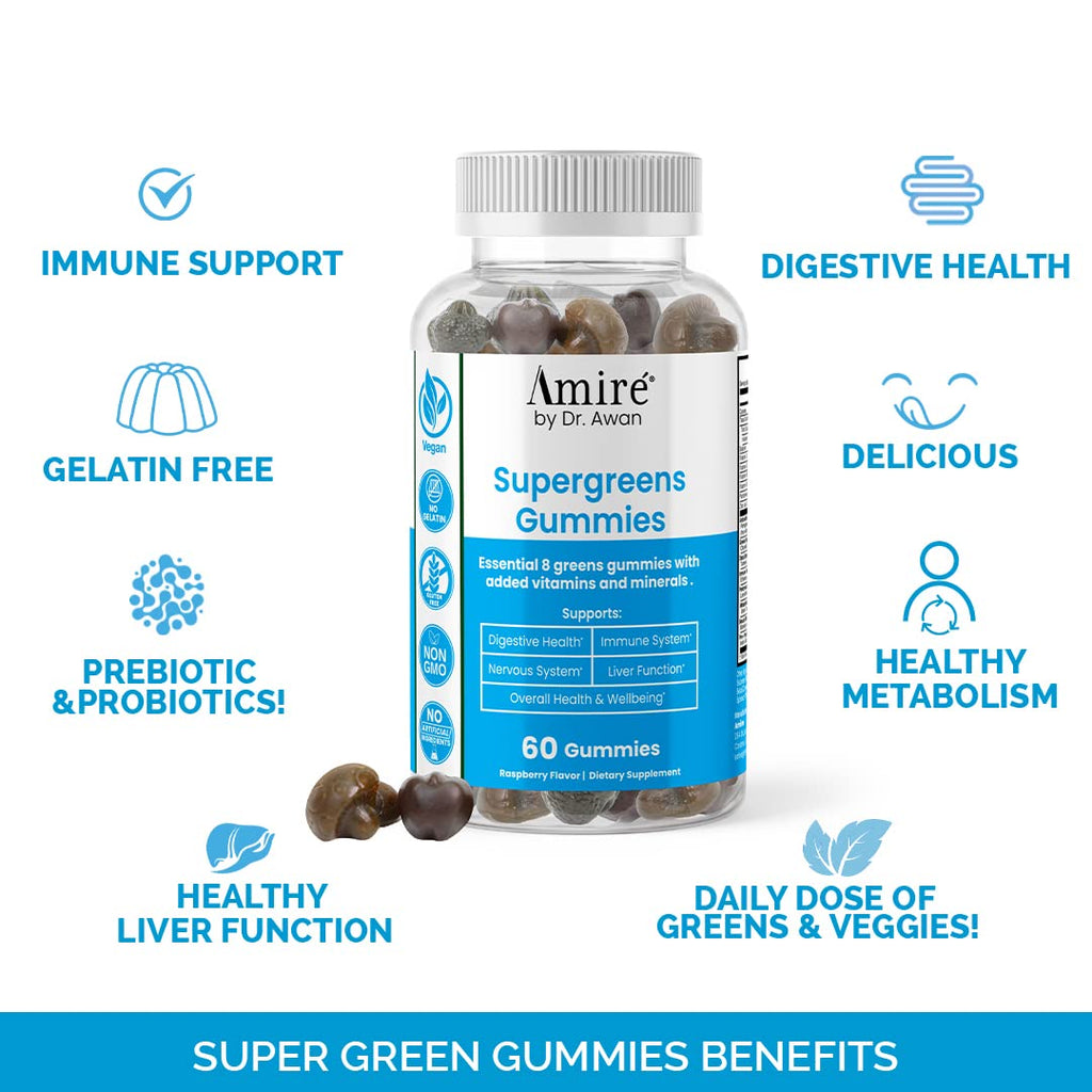 Super Greens Gummies Fruits & Veggies Supplement 240ct G7383