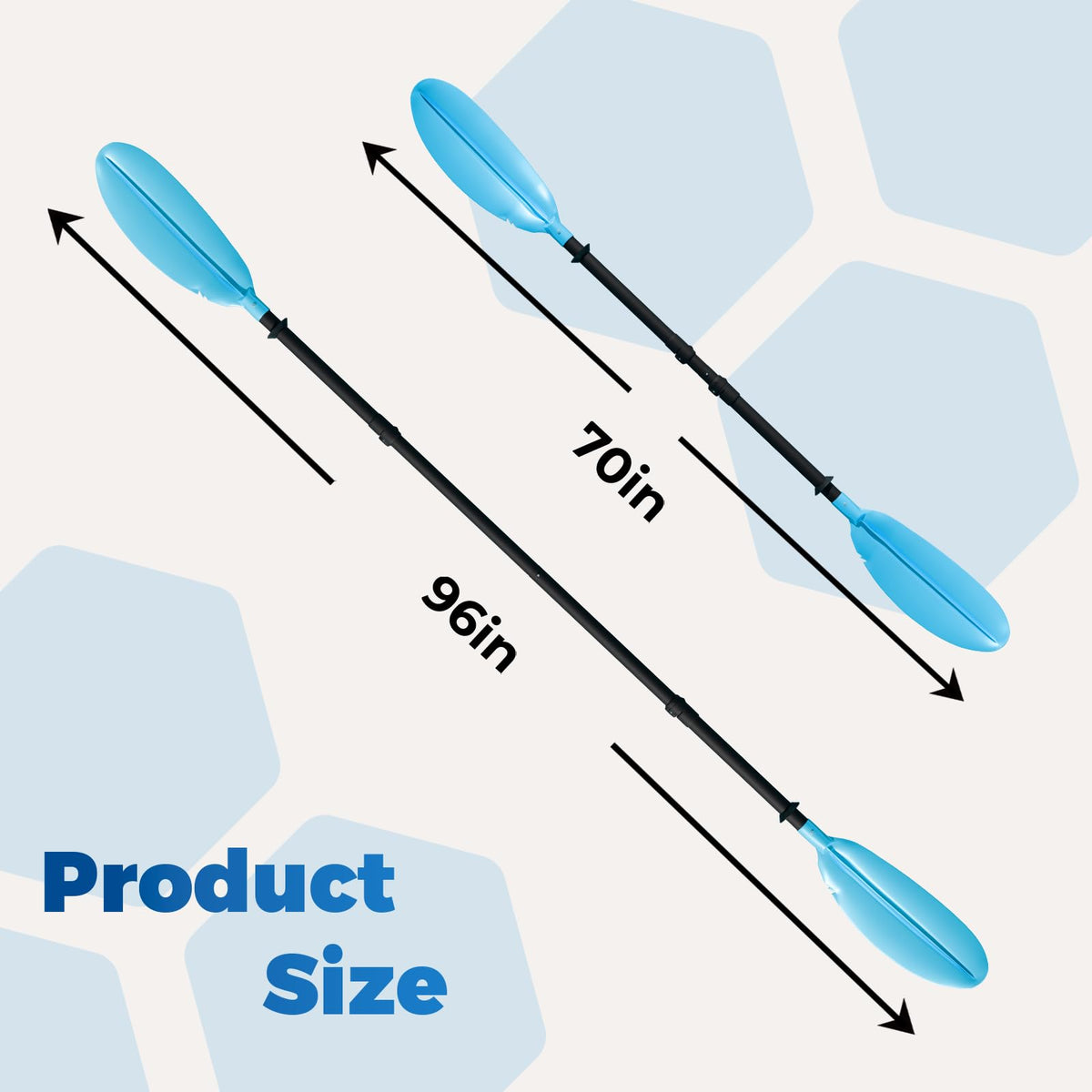 96 Inches Aluminum Alloy Kayak Paddle H128