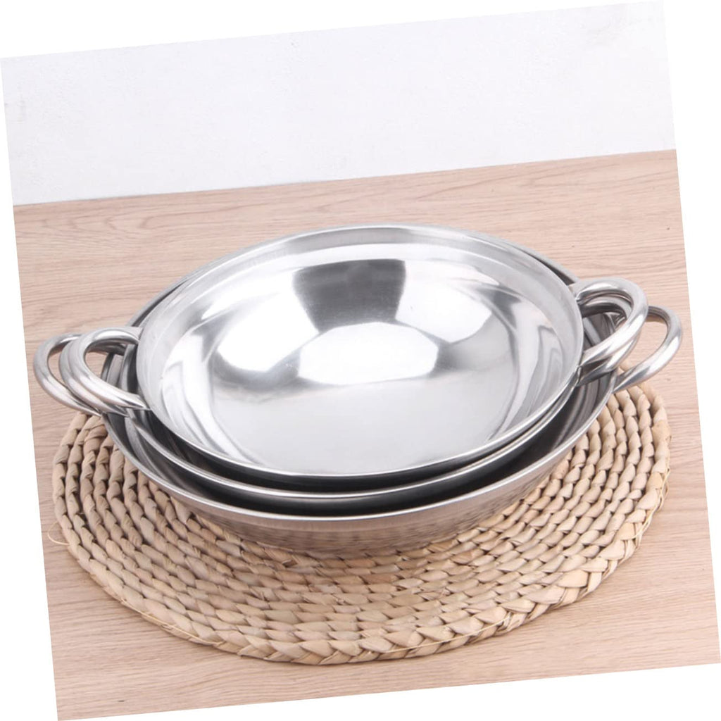 Stainless Steel Double Handle Cooking Pot with Lid E976