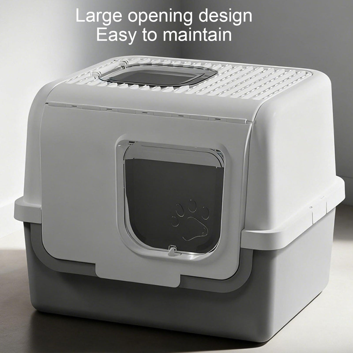 Enclosed Cat Litter Box with Lid Scoop T591140