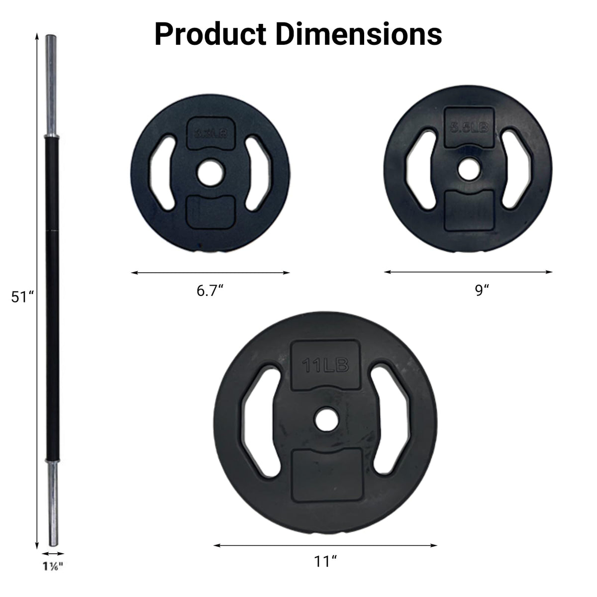 Adjustable Barbell Weight Set U803704