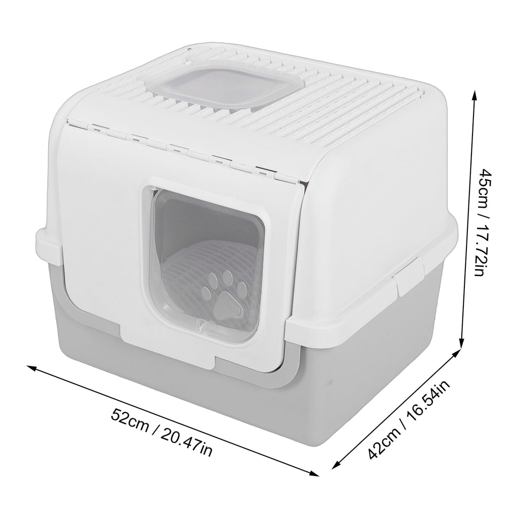 Enclosed Cat Litter Box with Lid Scoop T591140