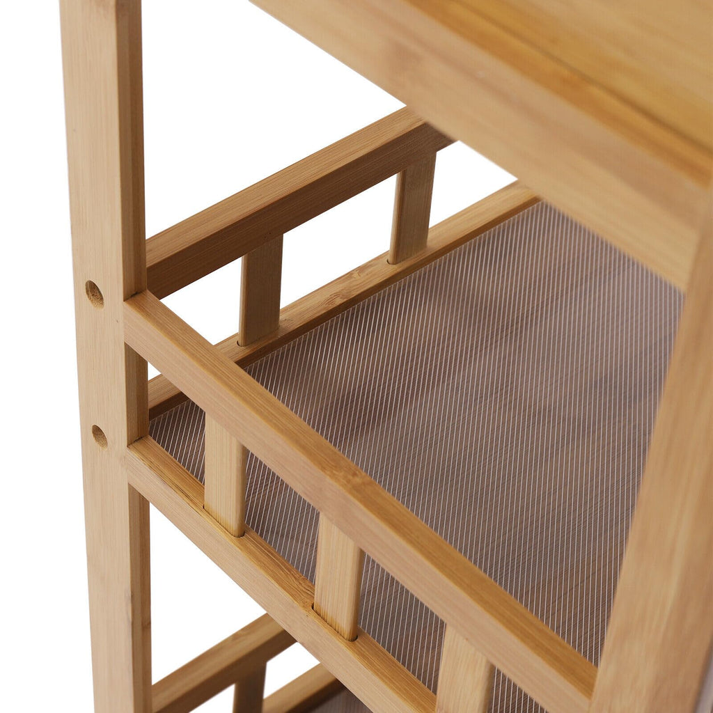3-Tier Bamboo Kitchen Cart with Drawer M1688