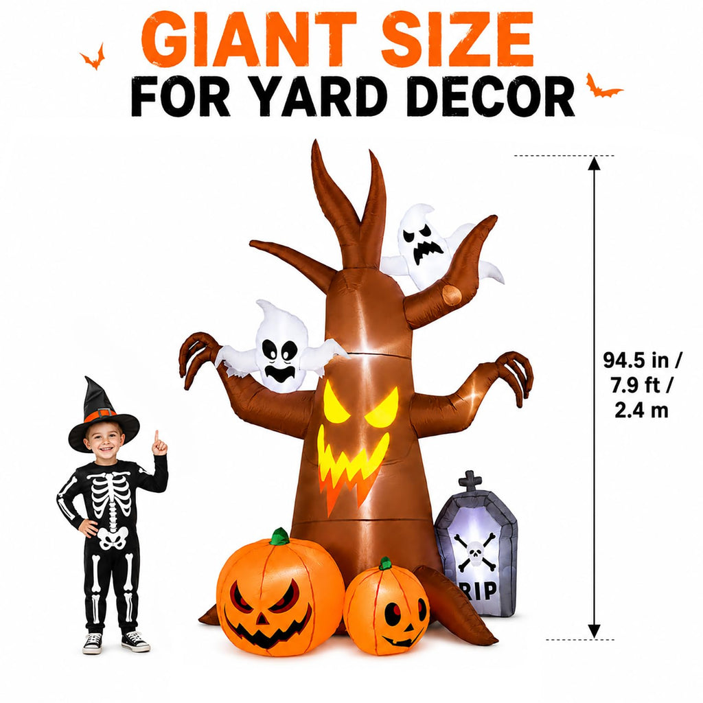8FT Inflatable Ghost Tree Decoration L301