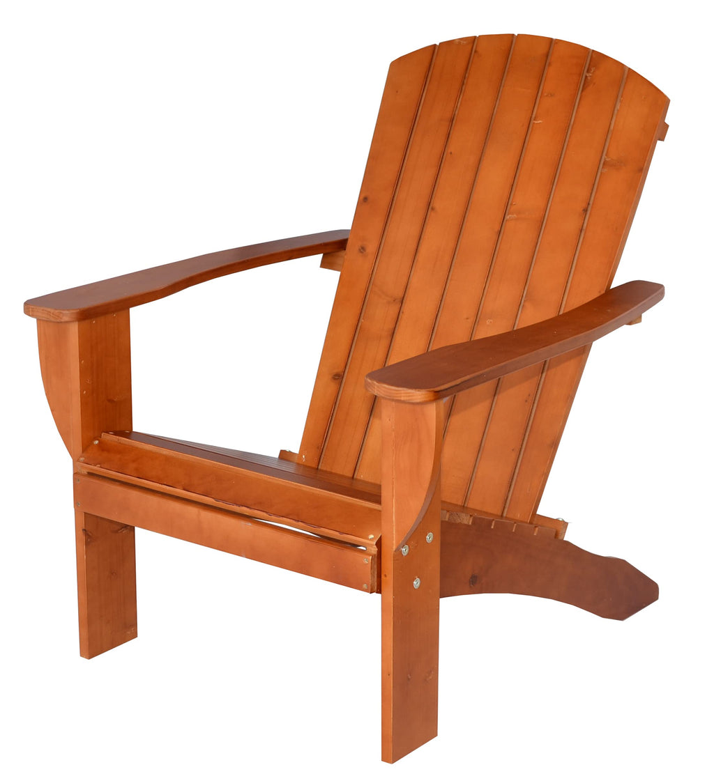 Solid Cedar Adirondack Extra Wide Chair with Folding Table B91422