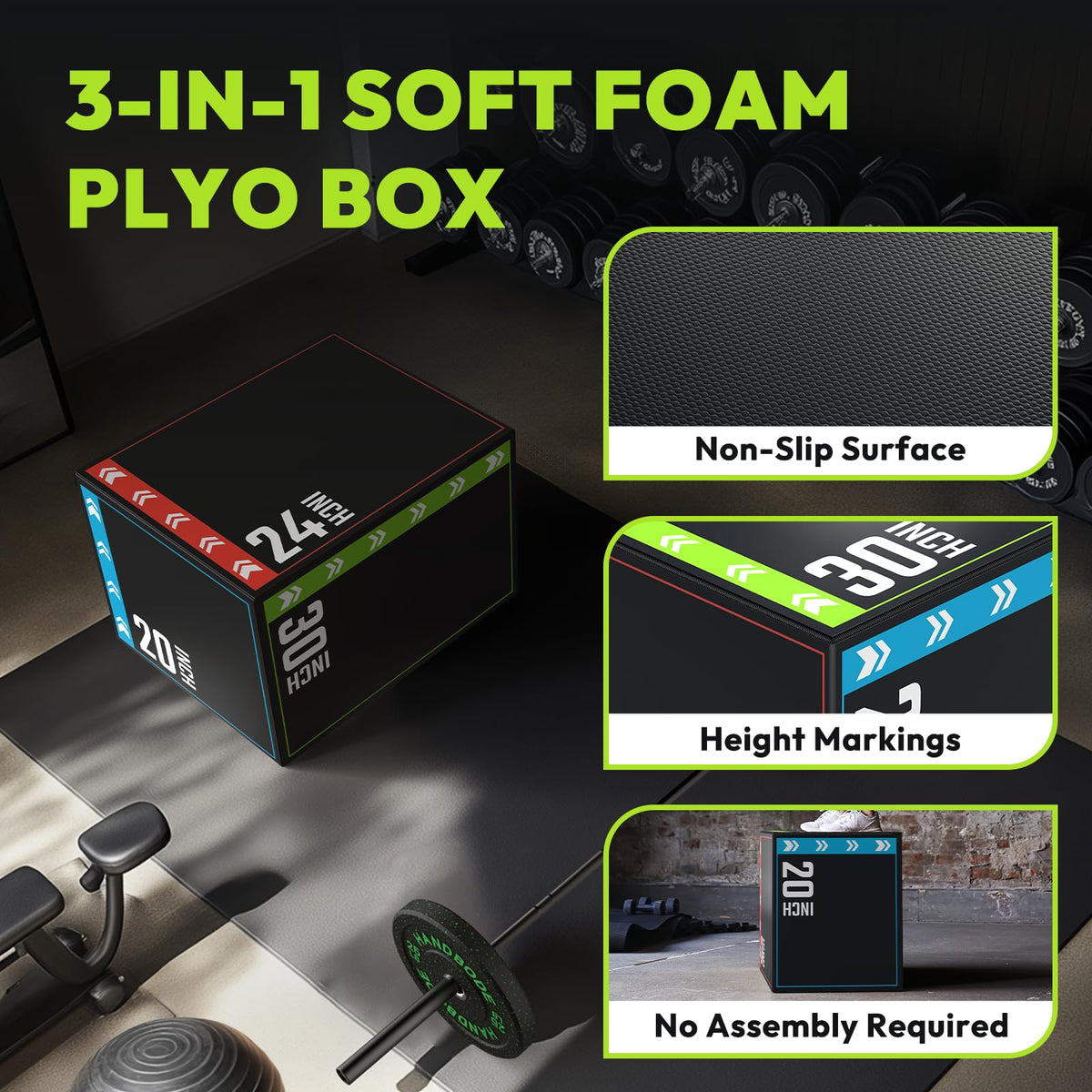 3-in-1 Plyometric Box B96127
