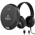 Portable CD Player with Headphones, FM Radio, Black F262331