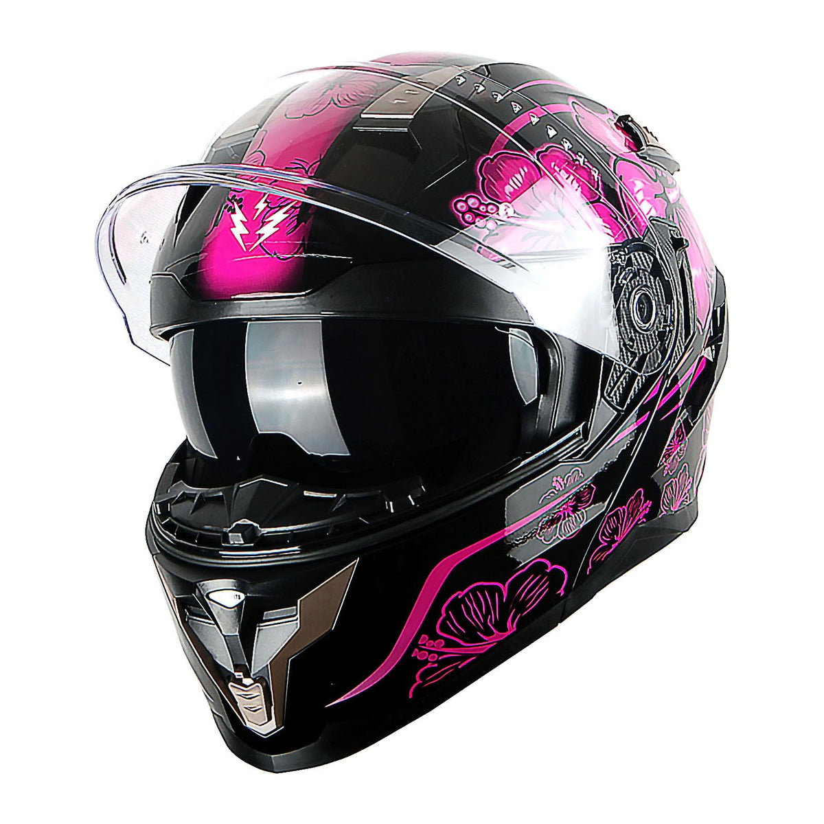 Motorcycle Modular Full Face Helmet DOT Adults Flip up Dual Visor K638