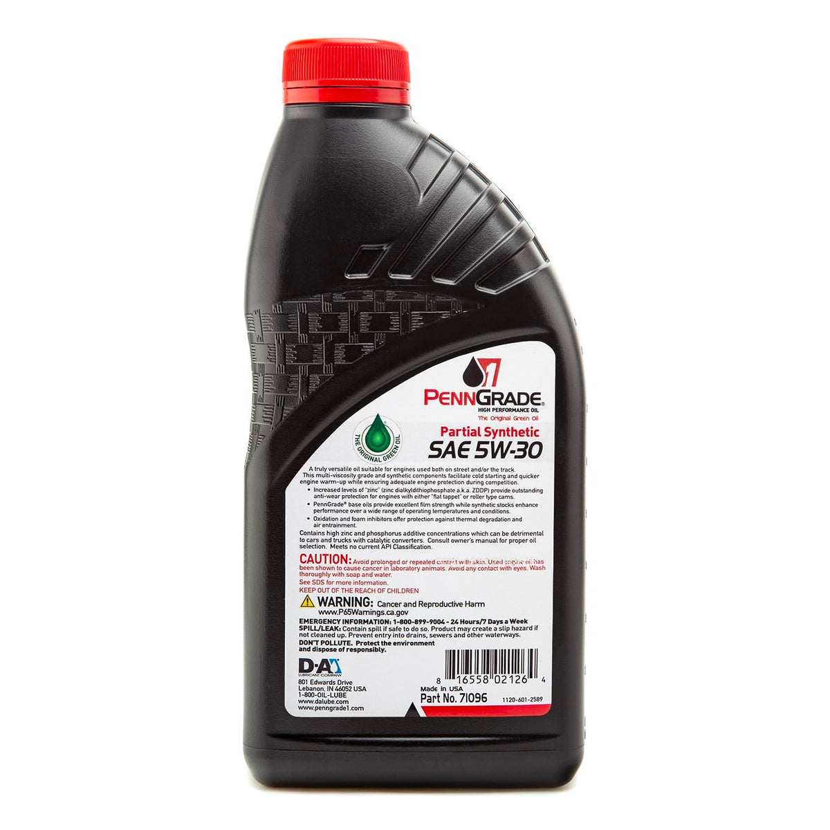 Synthetic Blend High Performance Oil SAE 5W-30 1 Quart (12 Pack) U5053