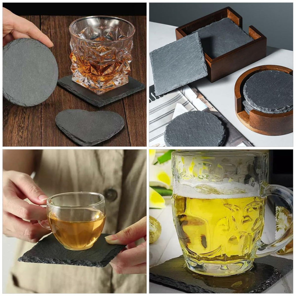 Natural Stone Drink Coasters Set K3279