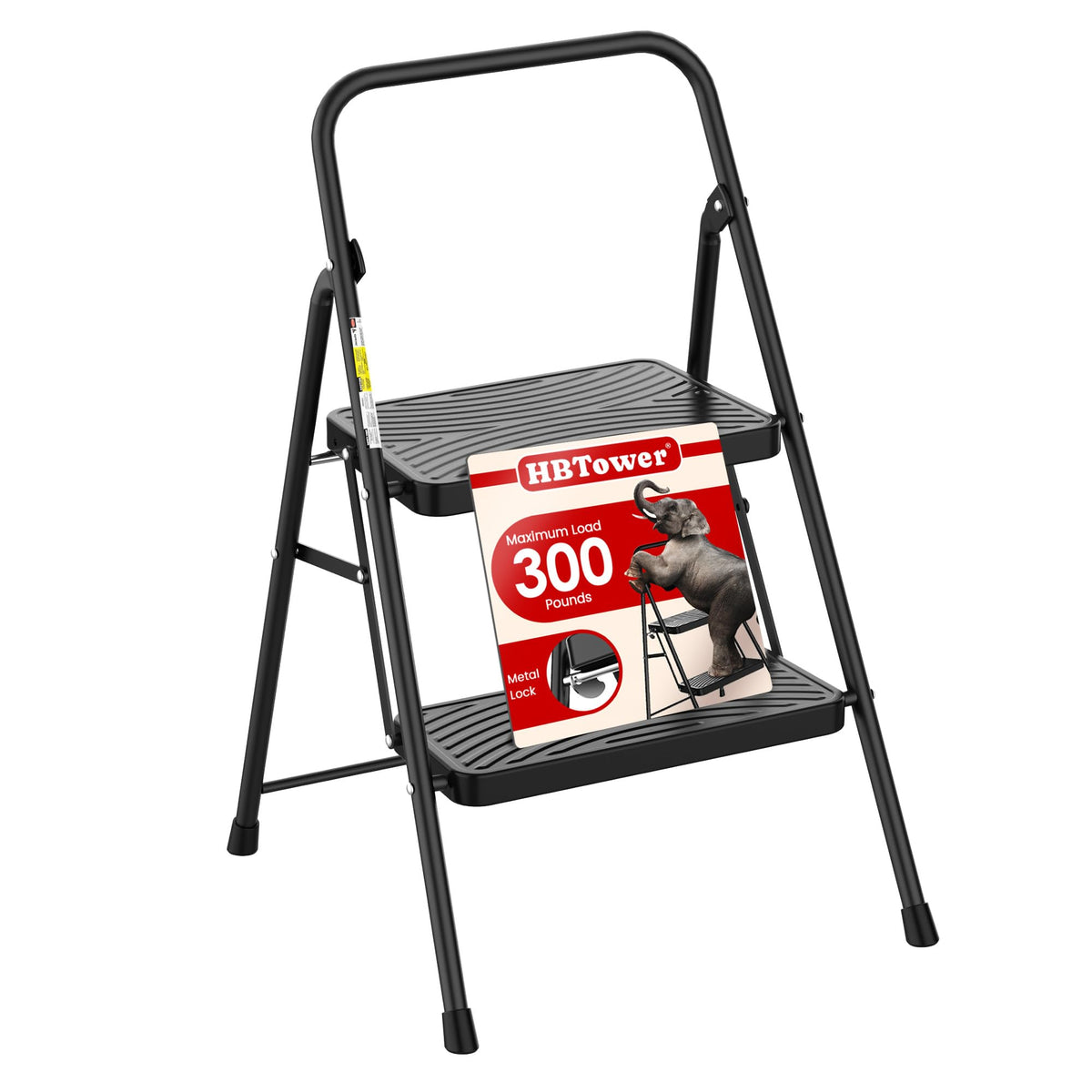 2 Step Ladder with Anti-Slip Pedal Q779273