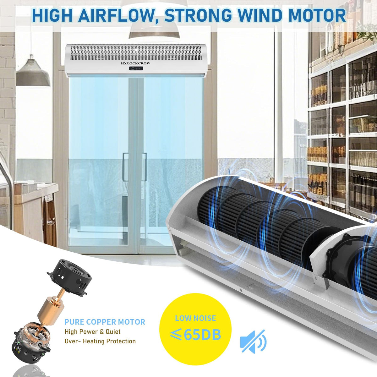 36 Inch Wall Mounted Air Curtain E9415