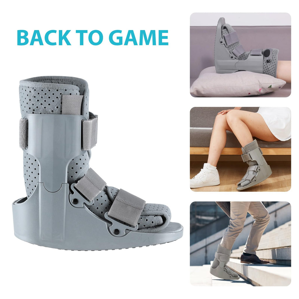 Orthopedic Walking Boot Gray-Large V1875