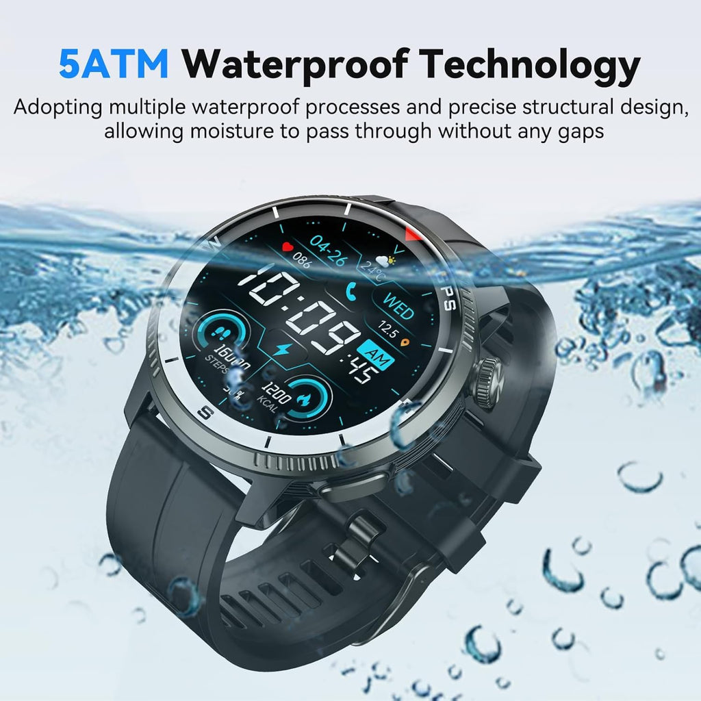 Black GPS Smartwatch with Heart Rate Monitor S213521