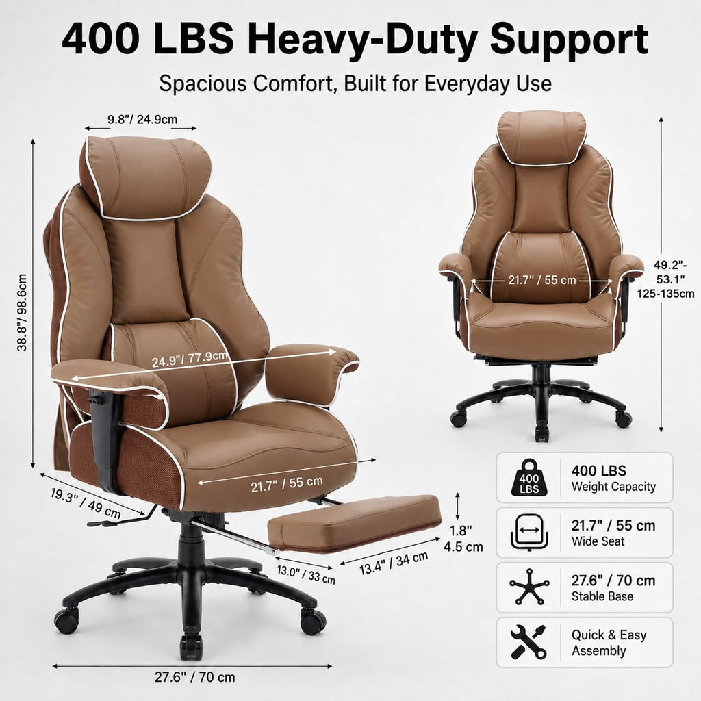 Big and Tall Office Chair with Lumbar Support G3893