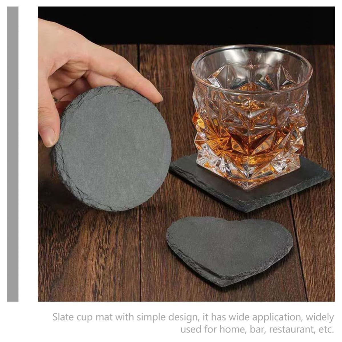 Natural Stone Drink Coasters Set K3279
