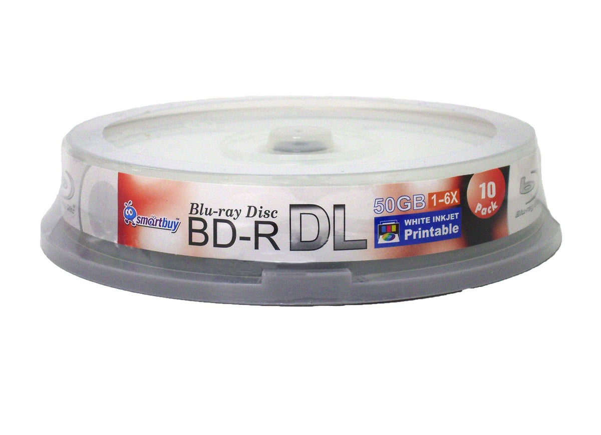 20-disc 50gb 6X Bd-r Dl White Inkjet Hub Printable Blank Disc A825