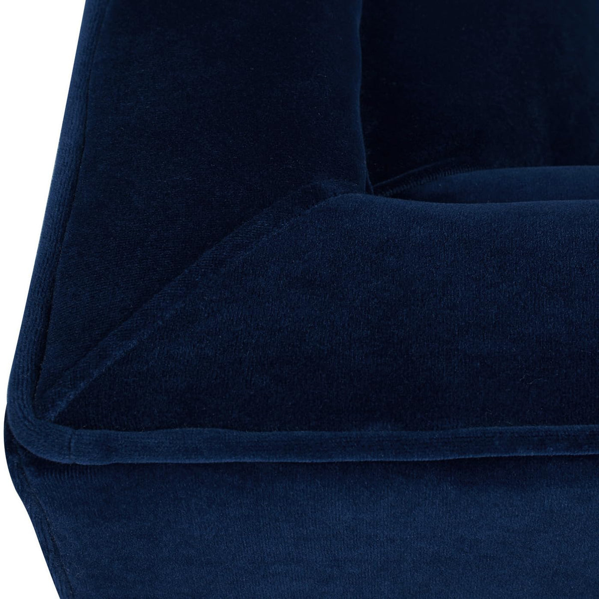Navy Blue Velvet Tufted Sofa O48342