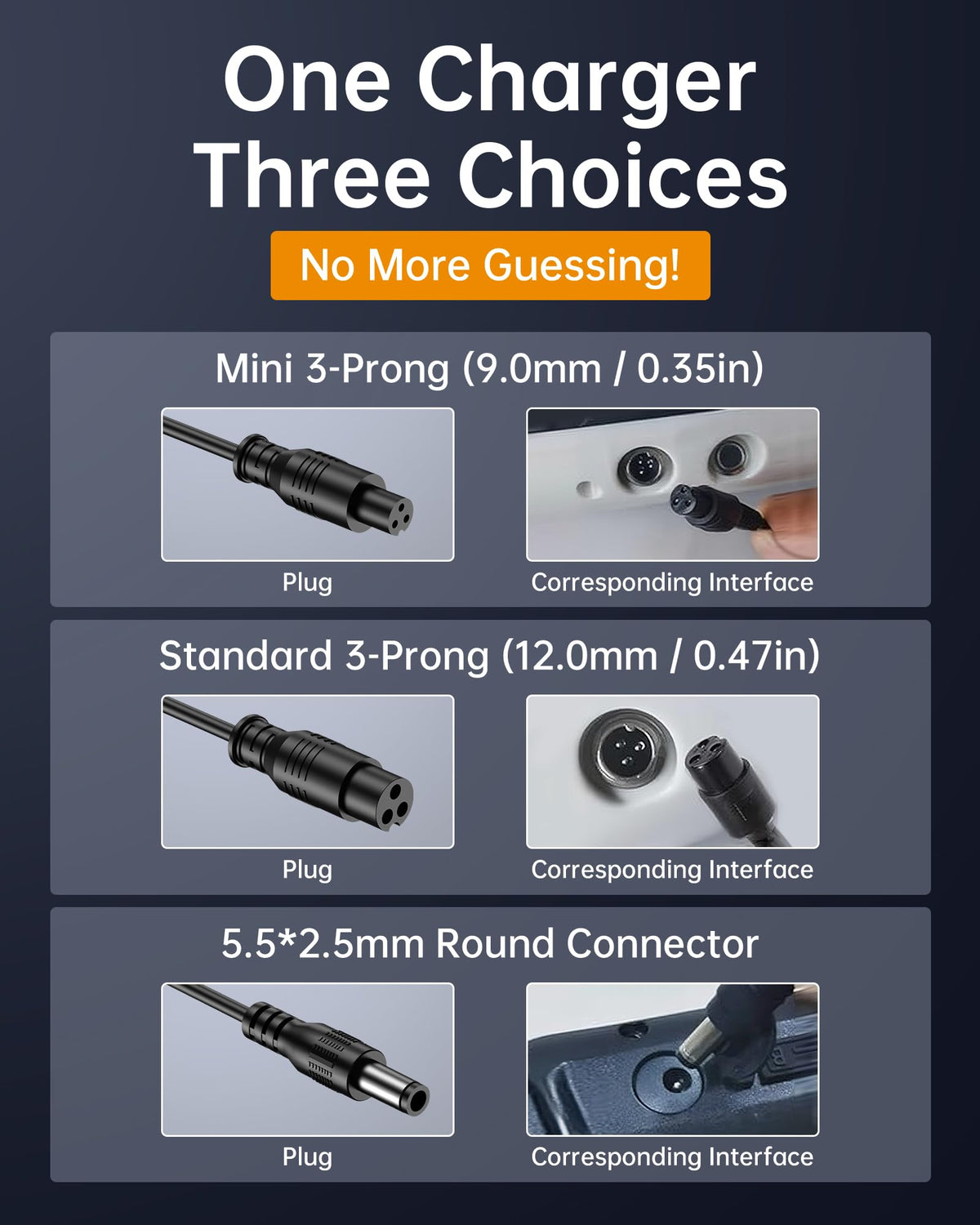 29.4V 1.5A Hoverboard and Electric Scooter Charger X296404