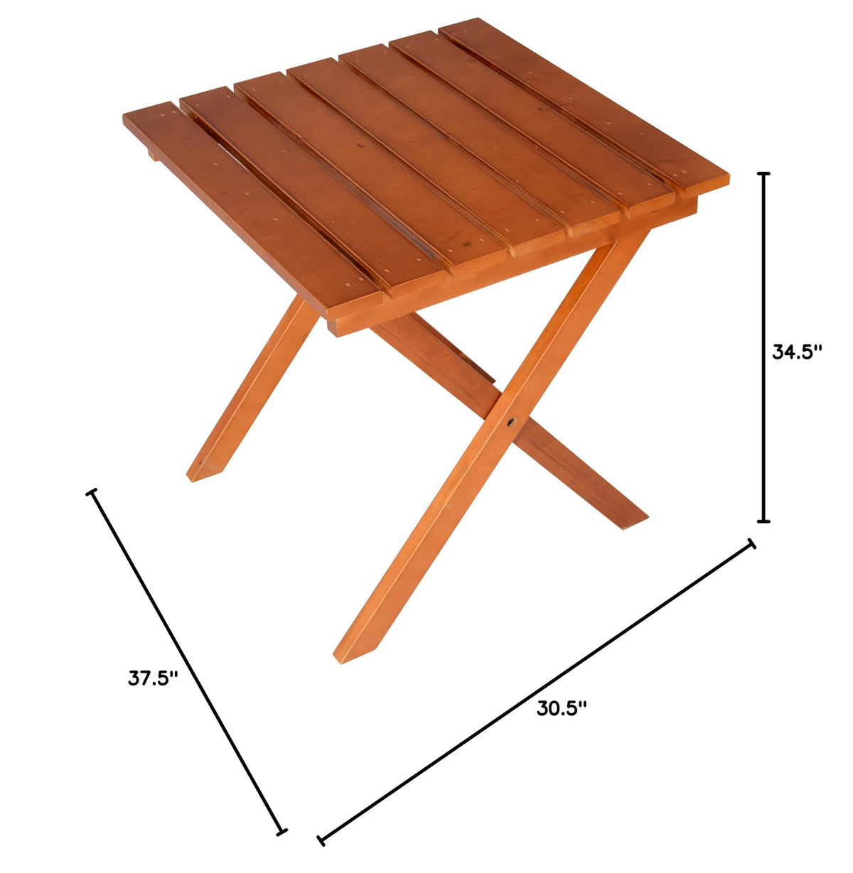Solid Cedar Adirondack Extra Wide Chair with Folding Table B91422