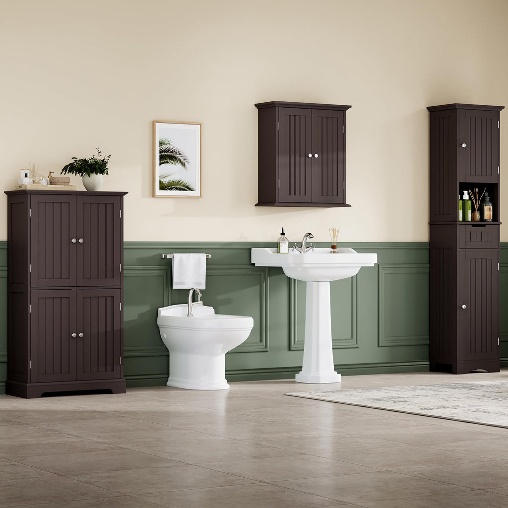 Bathroom Floor Cabinet with Adjustable Shelves S50072