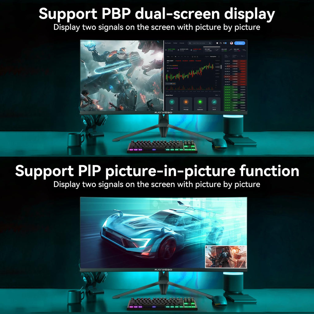 34 Inch Curved Ultrawide Gaming Monitor, UWQHD 165Hz, 1500R Y535