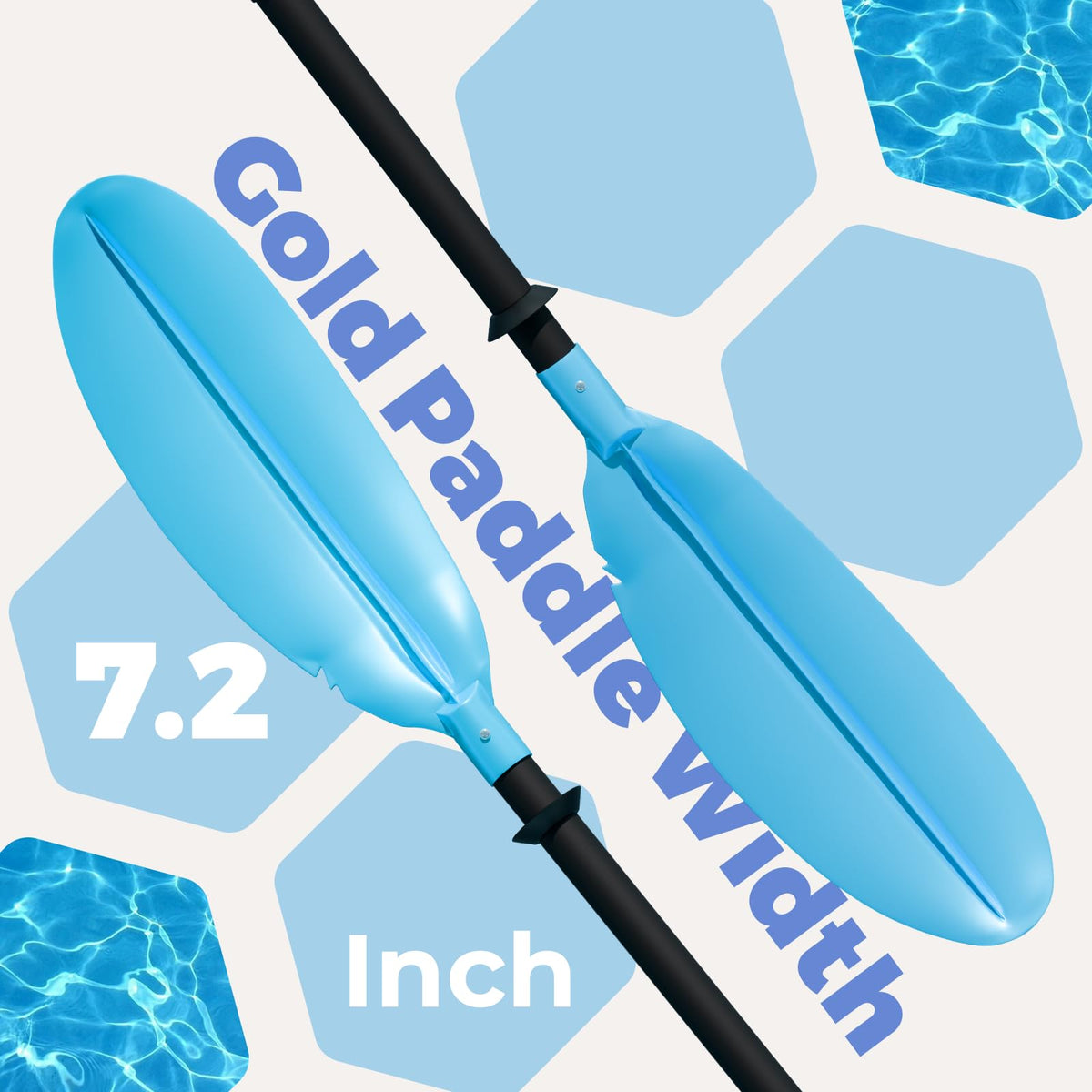 96 Inches Aluminum Alloy Kayak Paddle H128