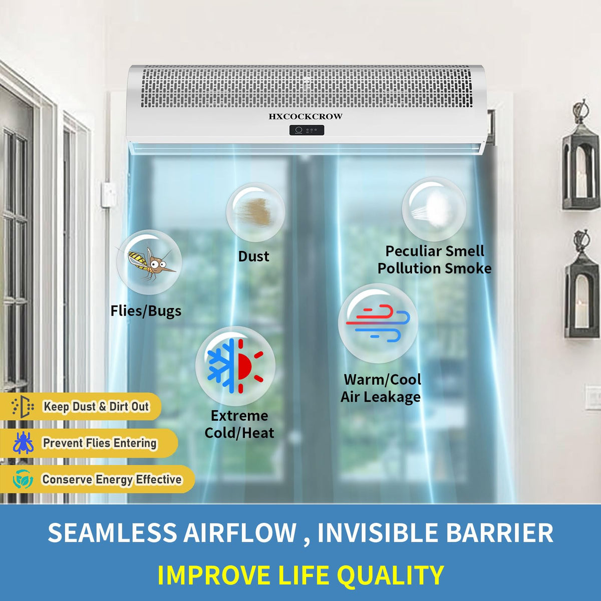 36 Inch Wall Mounted Air Curtain E9415