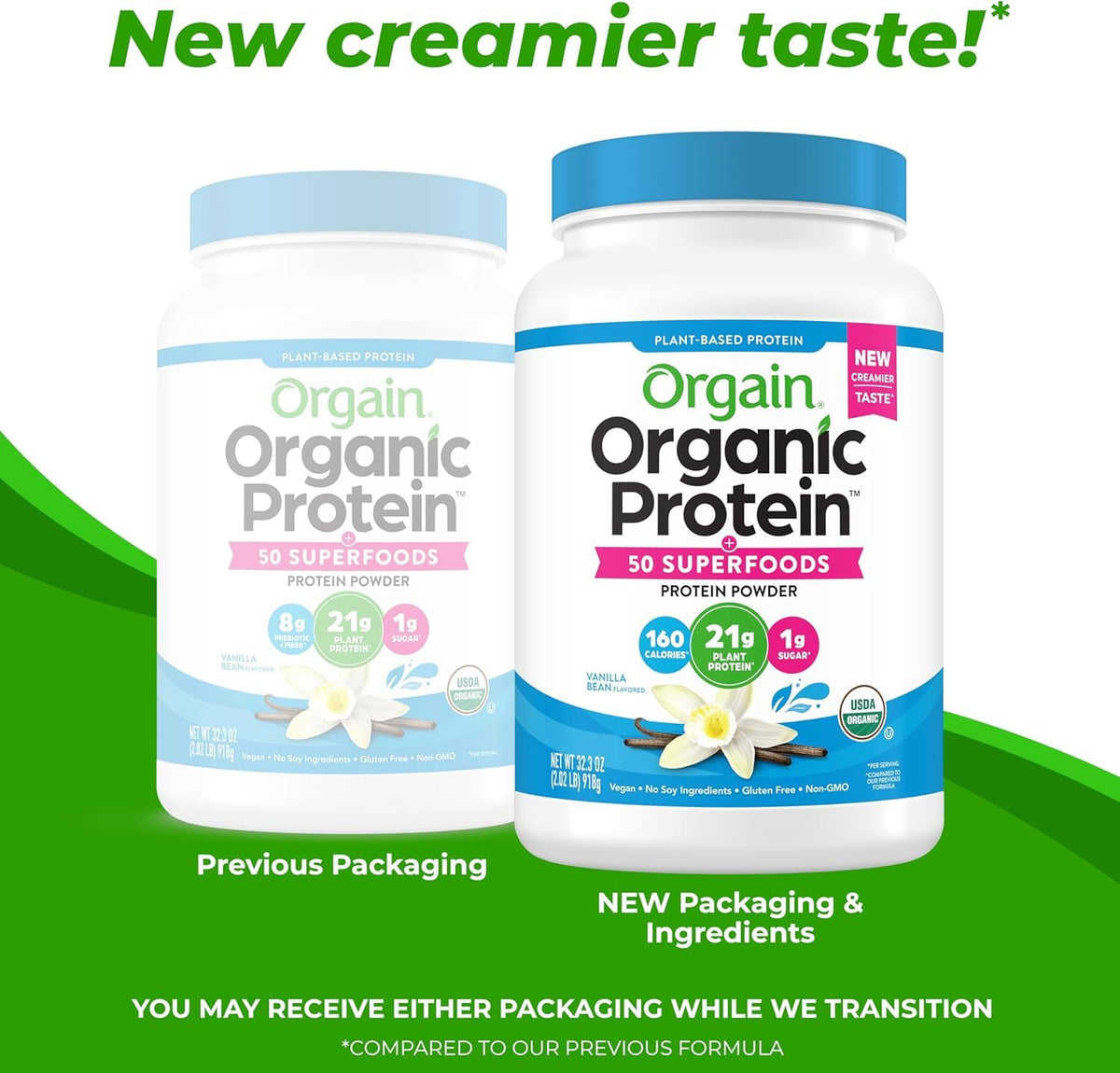 Organic Vegan Protein + 50 Superfoods Powder, 21g Plant Based Protein, 2.02 lb Y3759