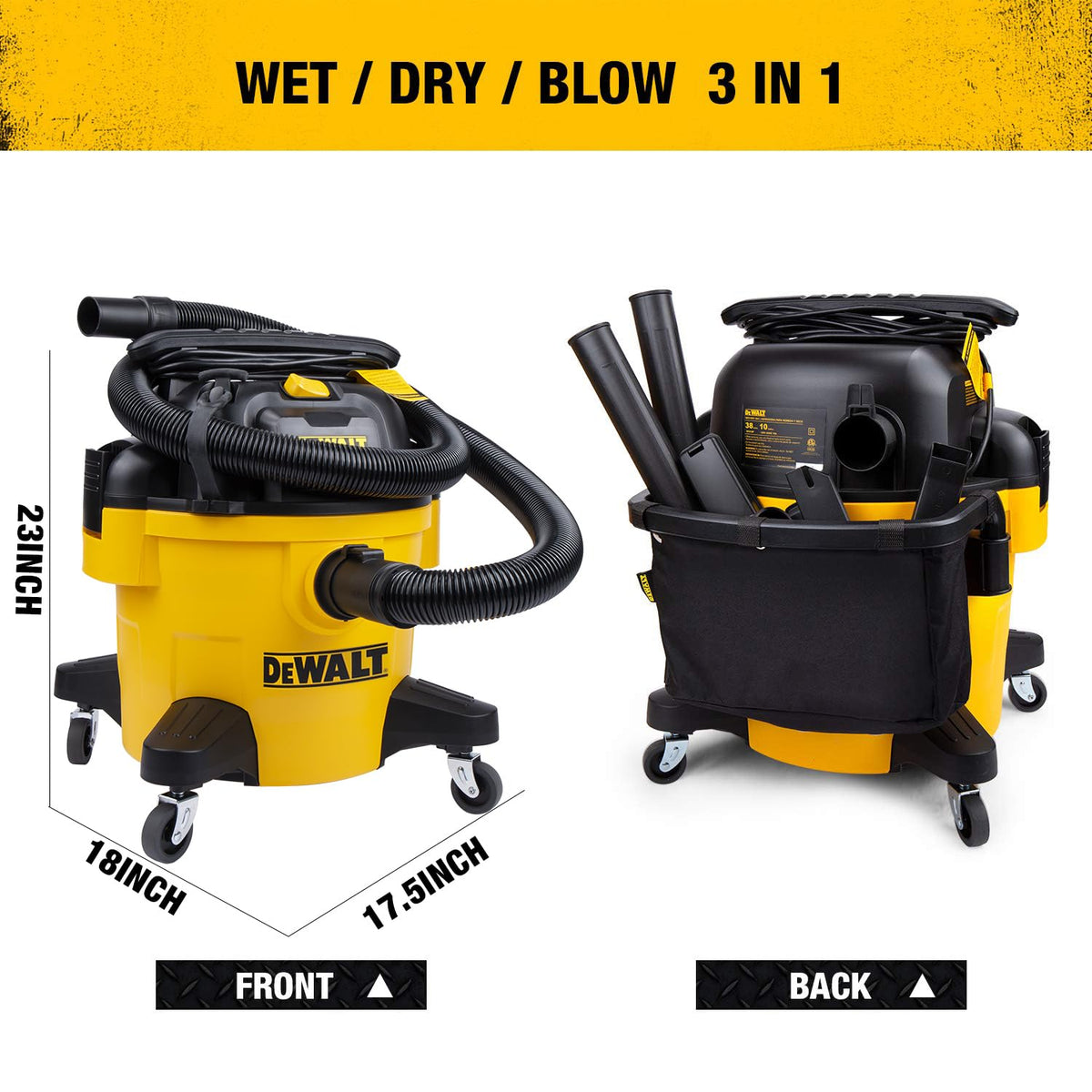 10 Gallon Wet Dry Shop Vacuum with Attachments R82487