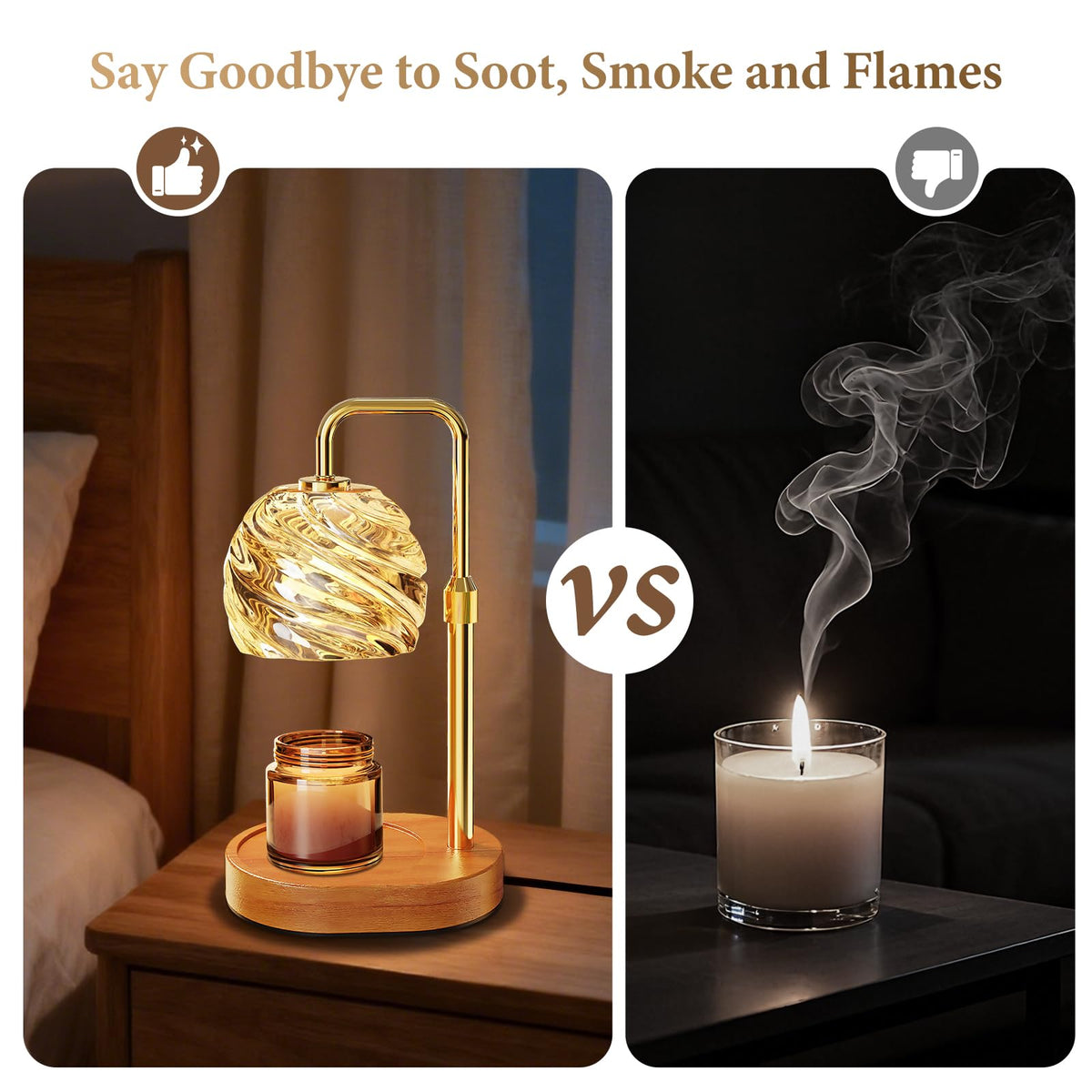 Candle Warmer Lamp with Timer Dimmable I14509