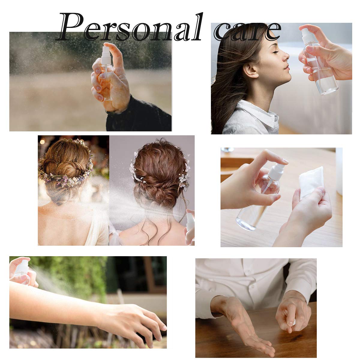 3 Pack 2.7oz Travel Spray Bottle D4830