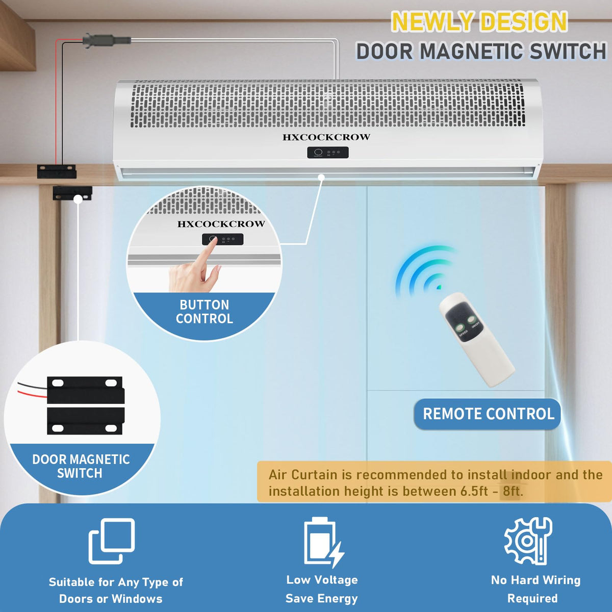 36 Inch Wall Mounted Air Curtain E9415