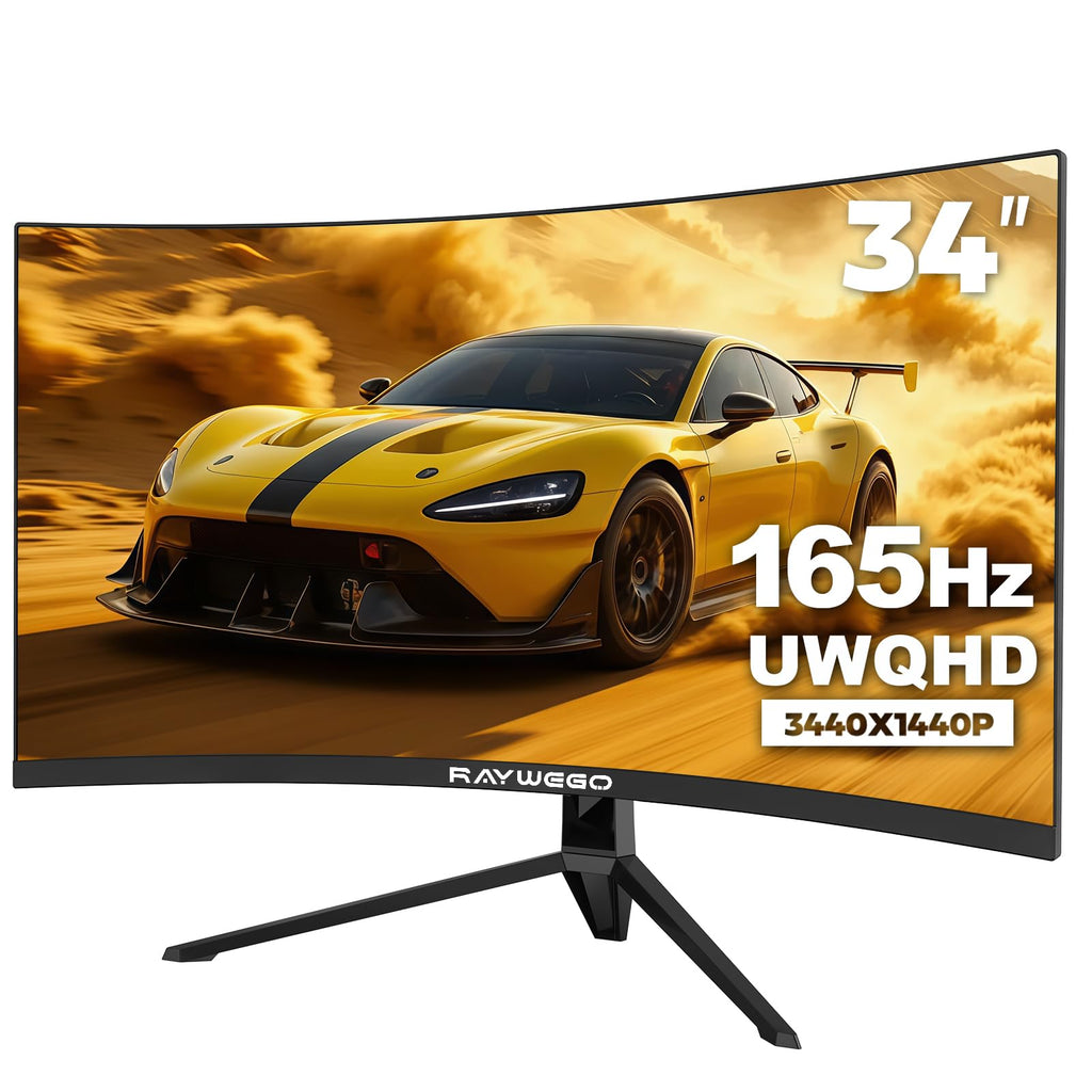 34 Inch Curved Ultrawide Gaming Monitor, UWQHD 165Hz, 1500R Y535