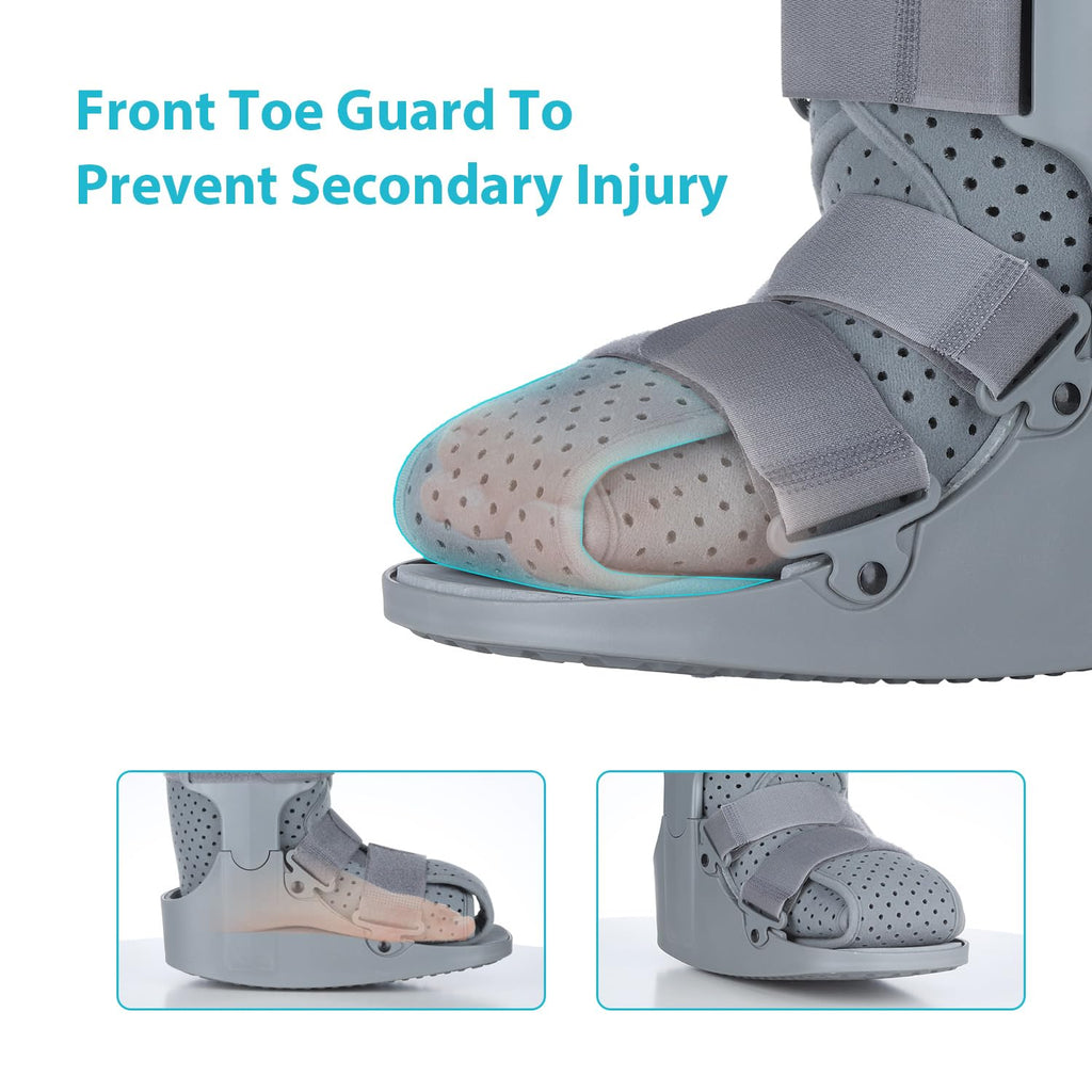 Orthopedic Walking Boot Gray-Large V1875