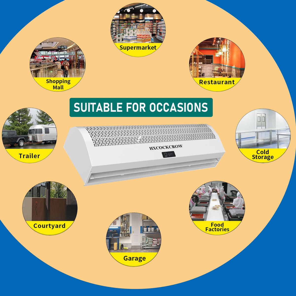 36 Inch Wall Mounted Air Curtain E9415