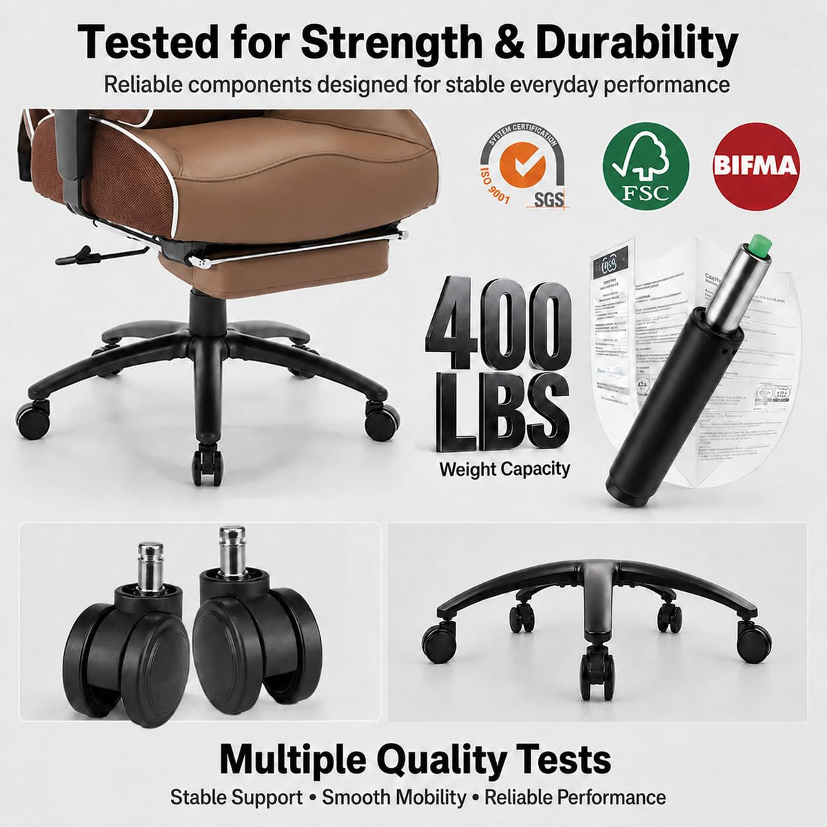 Big and Tall Office Chair with Lumbar Support G3893