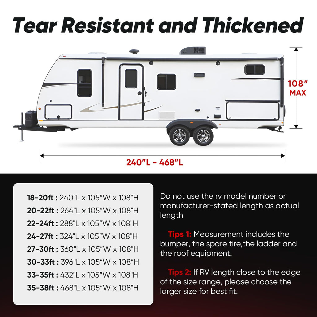 RV Cover for 24-27ft Travel Trailers Y999